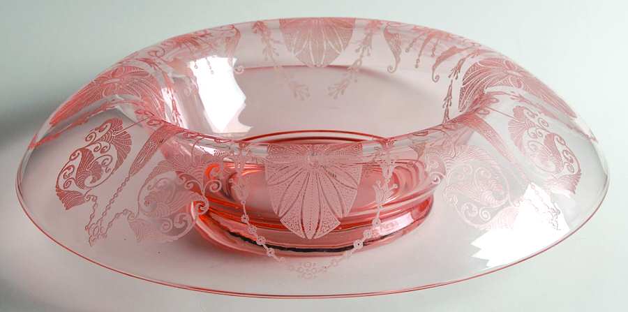 Etch 706 Pink 11" Rolled Edge Bowl by Cambridge-1