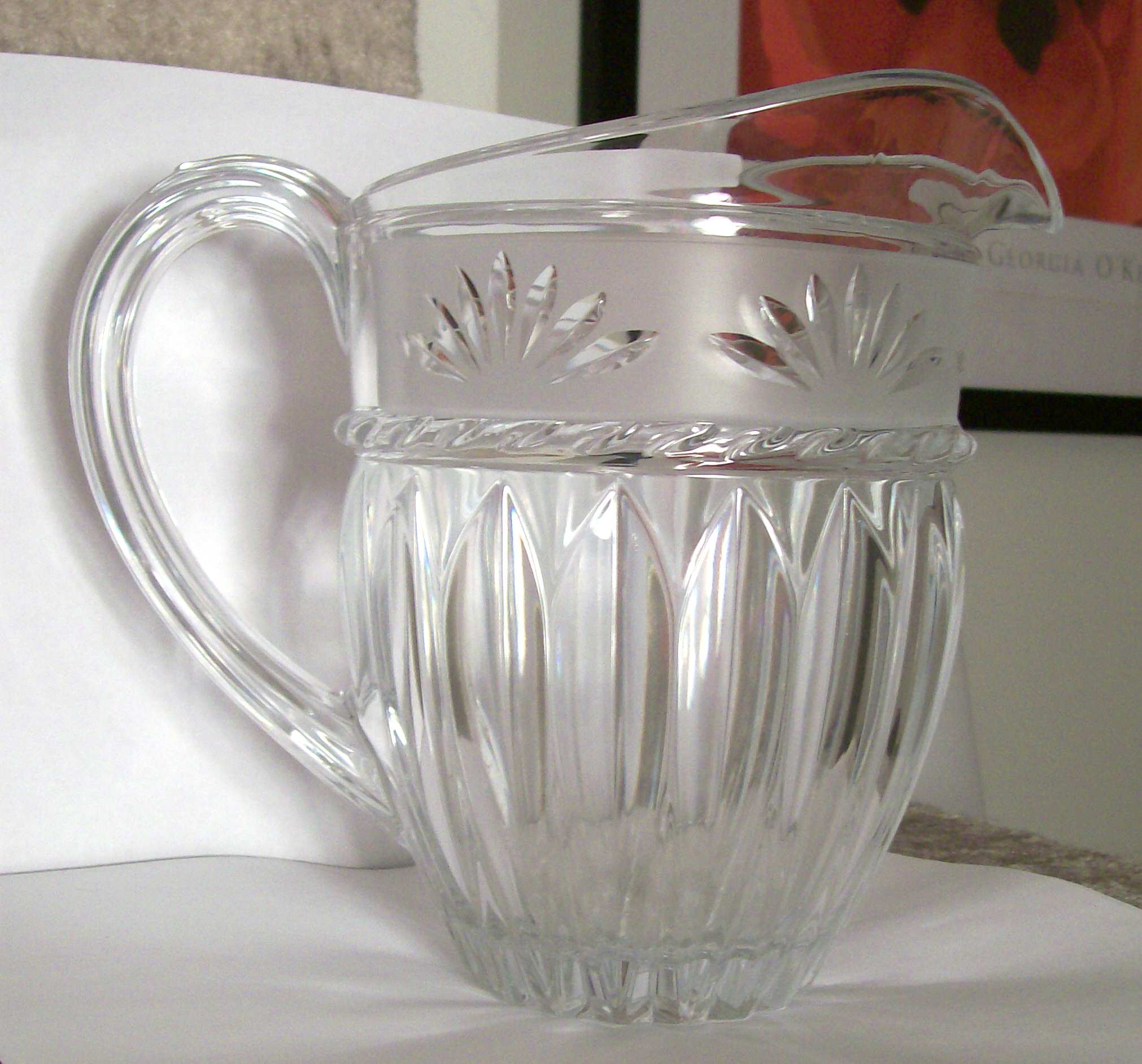 Corinth Frosted Pitcher by Cristal D'Arques - Durand-1