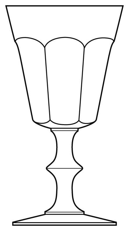 Rivoli Water Goblet by Cristal D'Arques - Durand-1