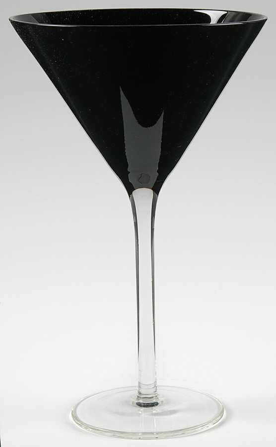 Shade Black Martini Glass by Cristal D'Arques - Durand-1
