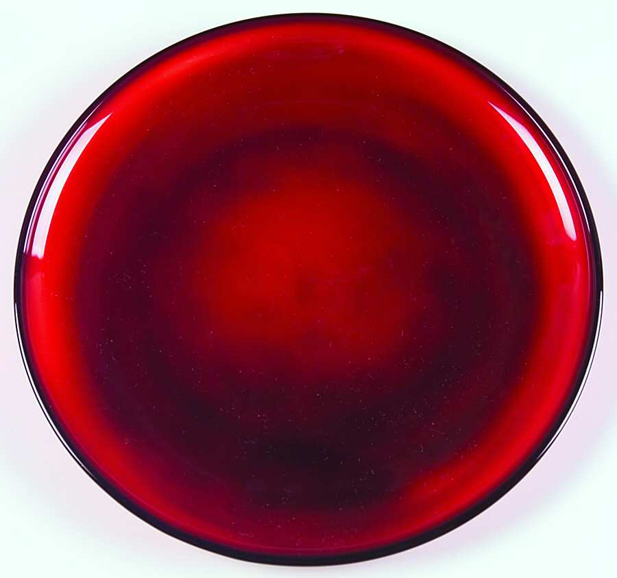 Simplicity Ruby Dessert Plate by Cristal D'Arques - Durand-1