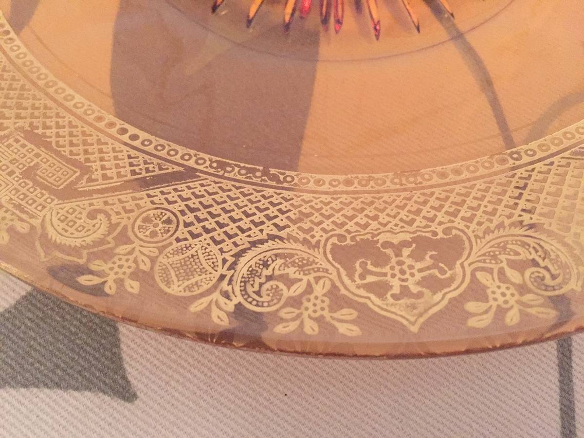 Willow Amber Cheese & Cracker Plate by Cambridge-1