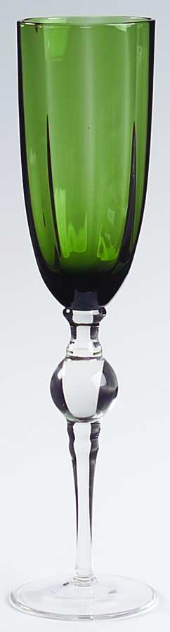 Emerald Glamour Fluted Champagne by Cristal D'Arques - Durand-1
