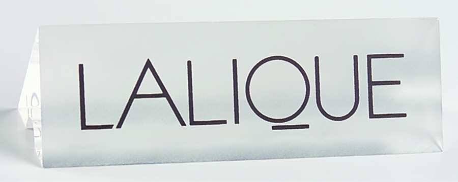 Advertising Signs Lucite Sign 2 by Lalique-1