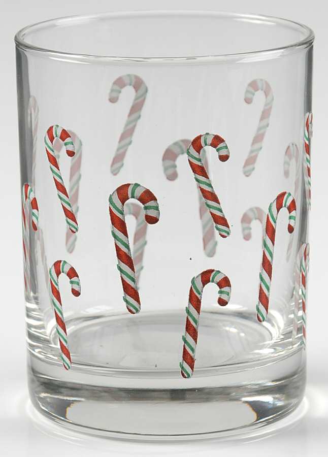 Candy Cane Double Old Fashioned by Cristal D'Arques - Durand-1
