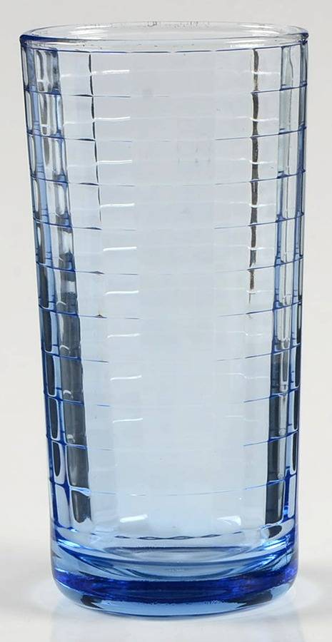 Blue Windowpane 8 Oz Flat Tumbler by Circleware Crystal-1