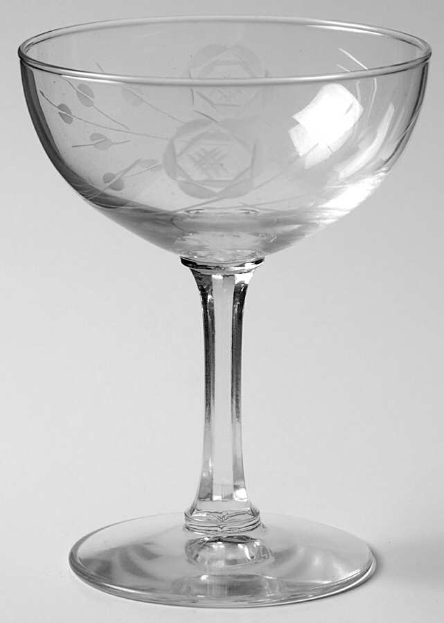 CQE1 Champagne/Tall Sherbet by C G Quartzex Crystal-1