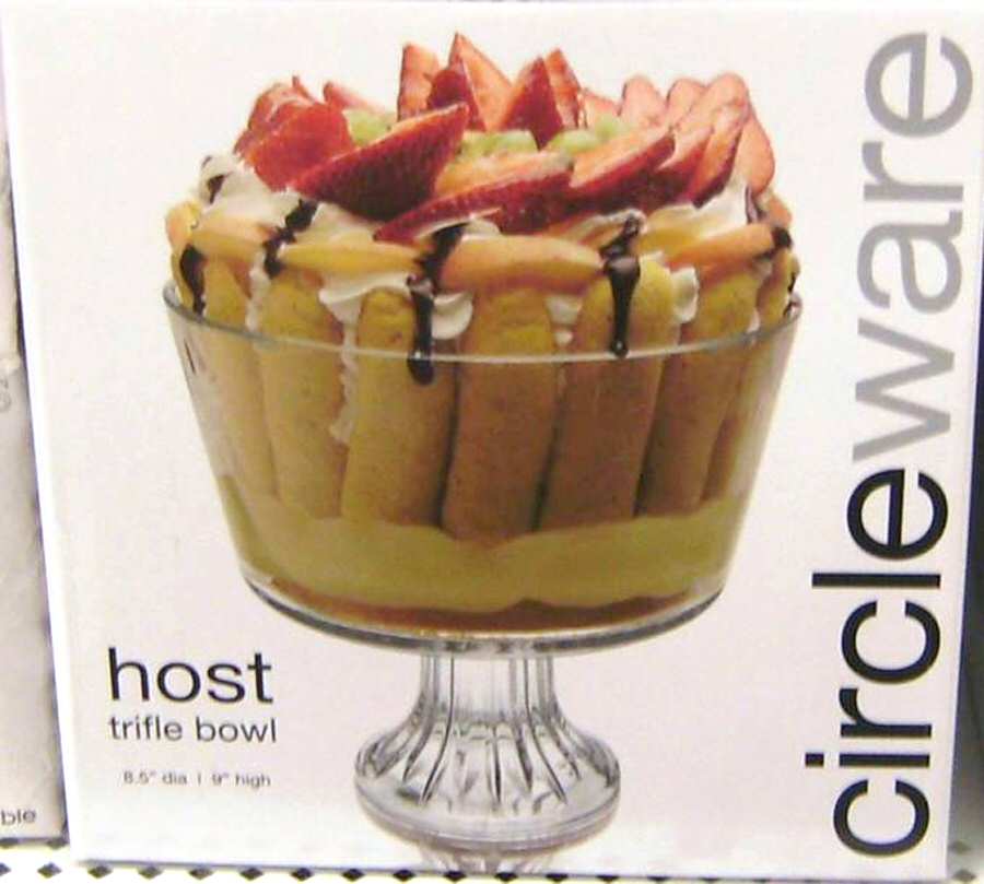 Host Trifle Bowl by Circleware Crystal-1