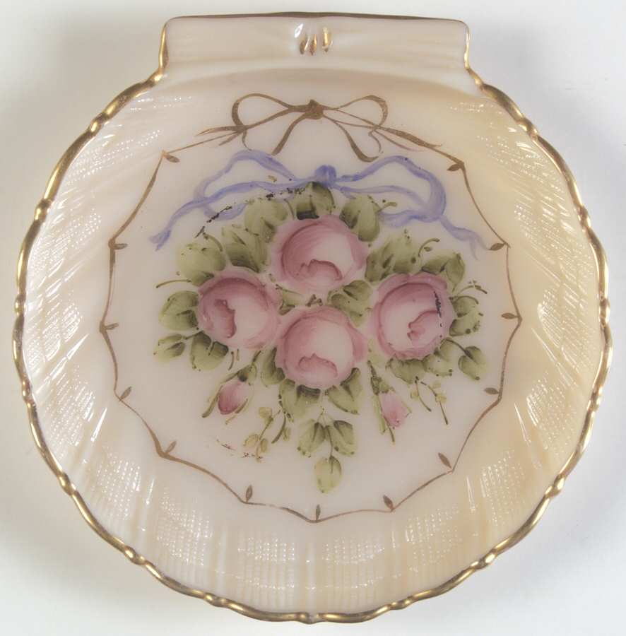 Charleton Roses & Bows (Cambridge) 7" Shell Plate by Charleton Decorating-1