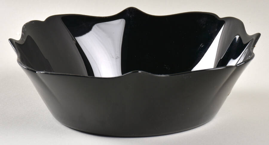 Authentic Black 6" All Purpose Bowl by Cristal D'Arques - Durand-1