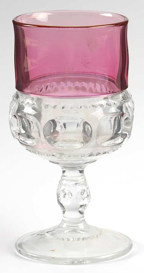 Cranberry Crown Water Goblet by Colony-1