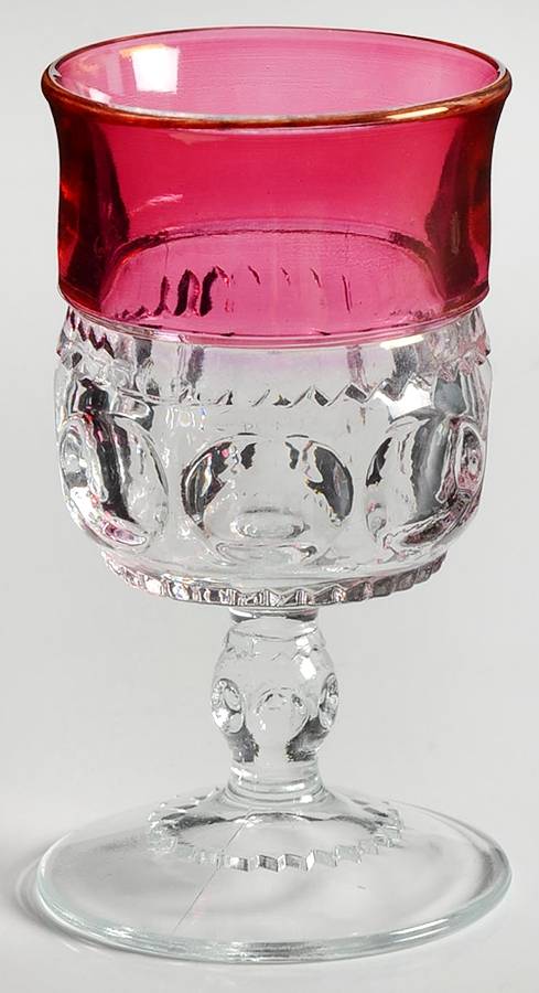 Cranberry Crown Cordial Glass by Colony-1