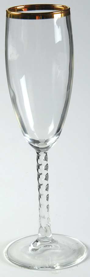 Angelique Gold Fluted Champagne by Cristal D'Arques - Durand-1
