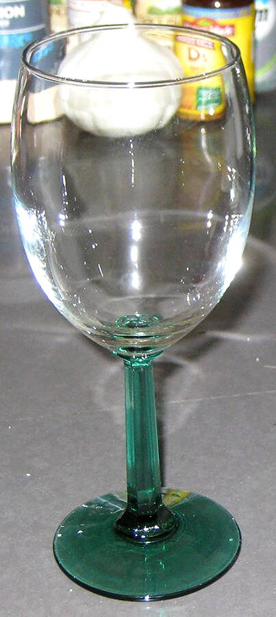 Color Program Emerald Water Goblet by Cristal D'Arques - Durand-1