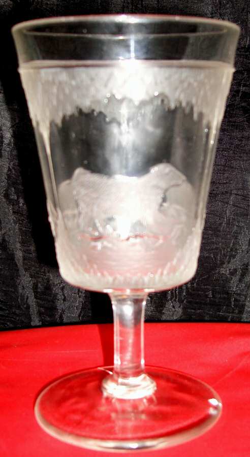 Polar Bear Water Goblet by Crystal Glass -1