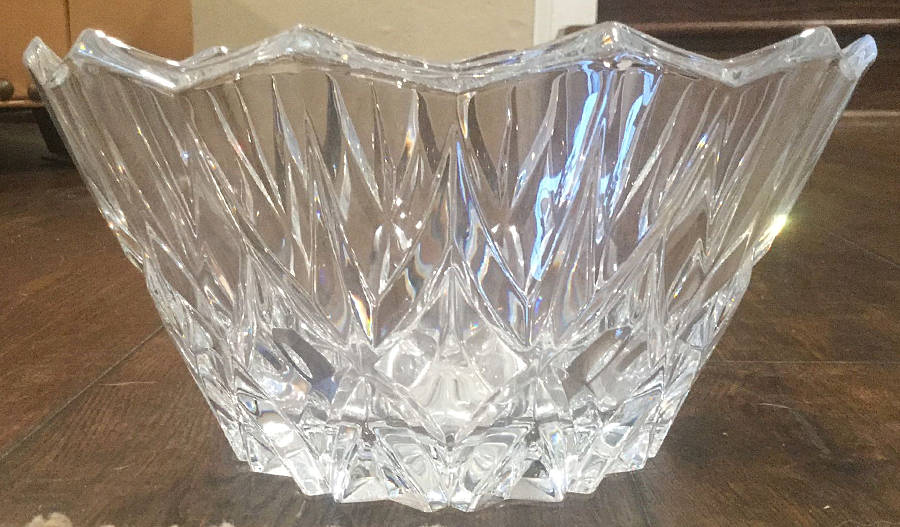 Cathedral 9" Round Bowl by Cristal D'Arques - Durand-1