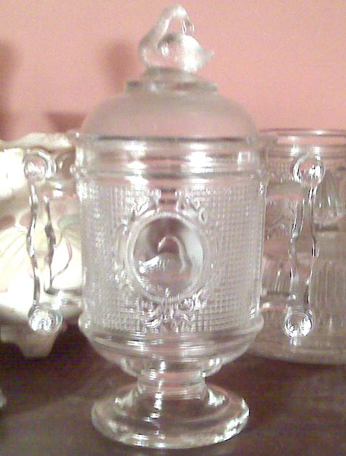 Swan Sugar Bowl & Lid by Canton-1