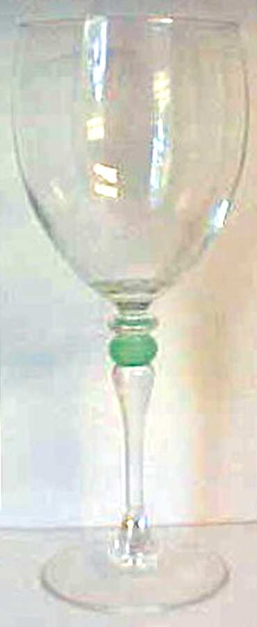 Cortina Green Water Goblet by Cristal D'Arques - Durand-1