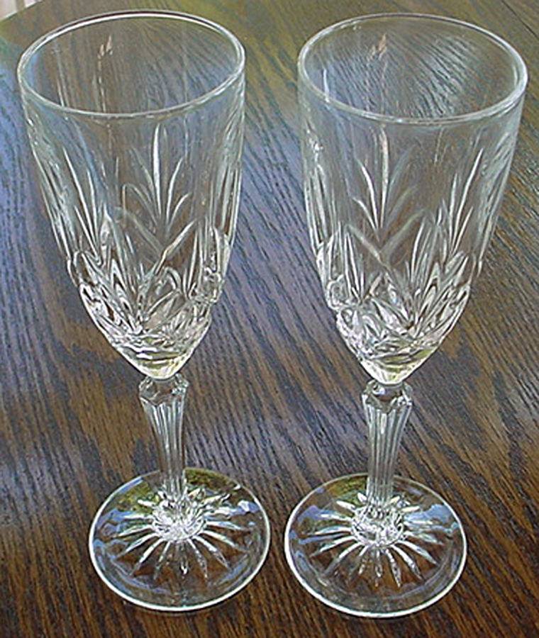 Mystique (Multisided Stem) Water Goblet by Cristal D'Arques - Durand-1