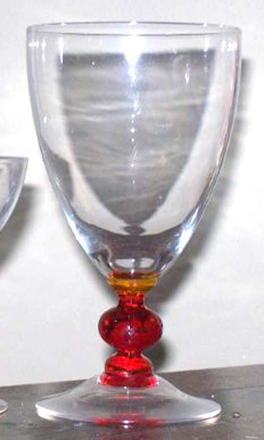 3103 Ruby (Ruby Stem) Water Goblet by Cambridge-1