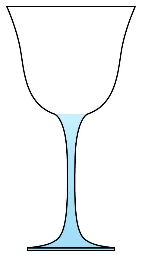 Tahiti Blue Water Goblet by Cristal D'Arques - Durand-1