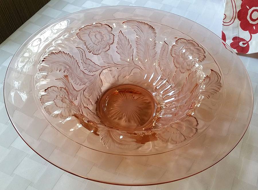 745 Pink 12" Flared Bowl by Cambridge-1