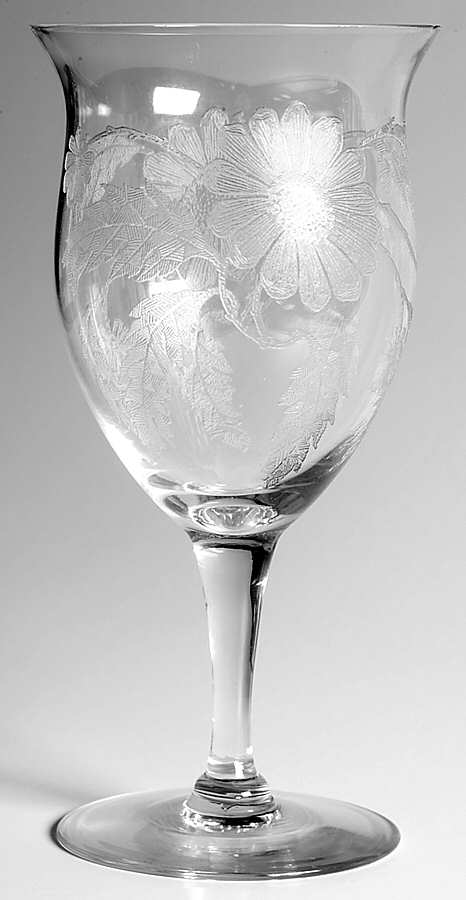 Chrysanthemum (Stem 7390) Water Goblet by Cambridge-1