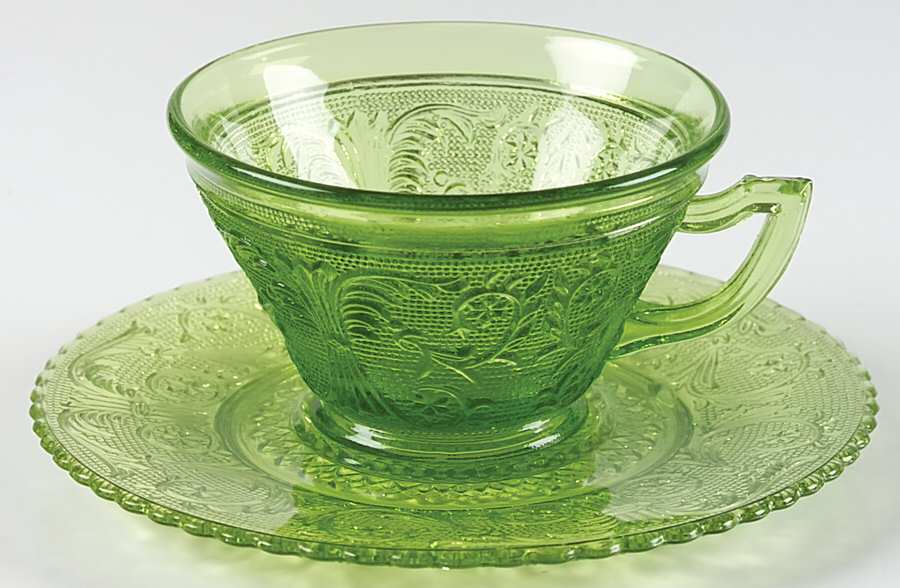 Sandwich Green (Lime Avocado) Cup & Saucer Set by Colony-1