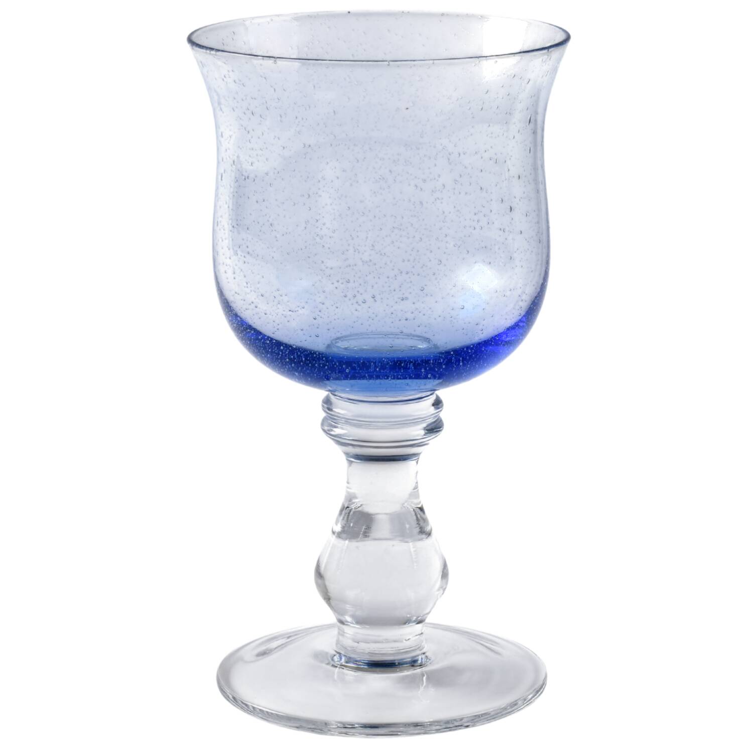 Botanico Blue Water Goblet by Cristalleria Europa-1