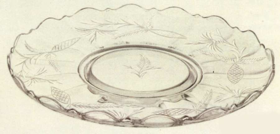 Cut 1064 Large Rolled Edge Torte Plate by Cambridge-1