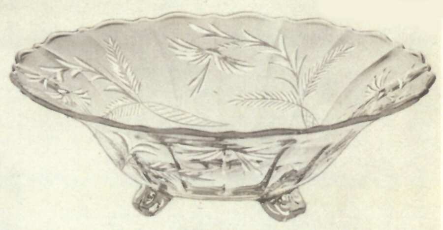 Cut 1064 12" 4-Toed Footed Bowl by Cambridge-1