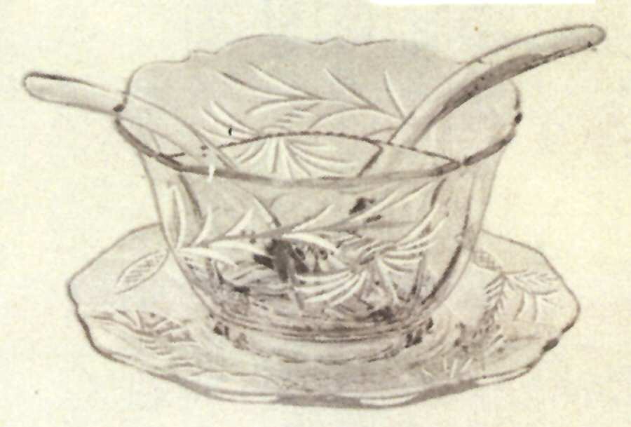 Cut 1064 Divided Mayonnaise, Underplate and 2 Ladles by Cambridge-1