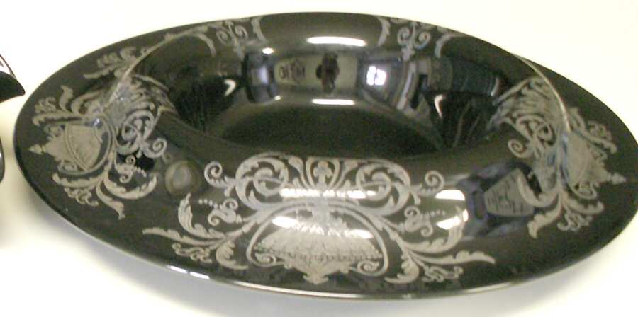 Etch 739 Black (Encrusted) Rolled Edge Bowl by Cambridge-1