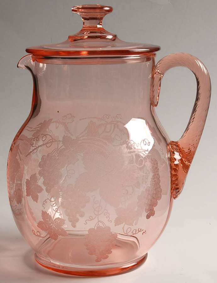 Martha Pink Pitcher & Lid by Cambridge-1