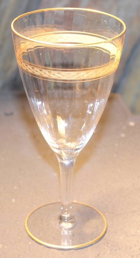 Decoration 613 (Clear) Water Goblet by Cambridge-1