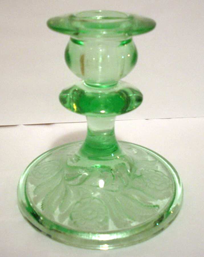 745 Green (Emerald Green) Single Light Candlestick by Cambridge-1