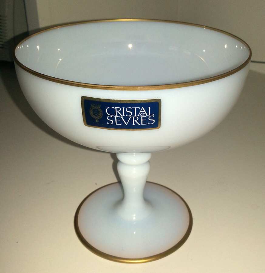 Opaline Round Compote (Height X Width) by Cristal de Sevres-1