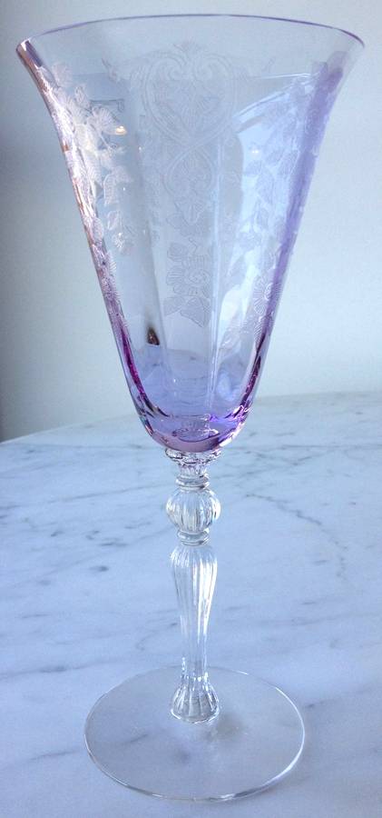Apple Blossom Heatherbloom (Stem 3035) Water Goblet by Cambridge-1