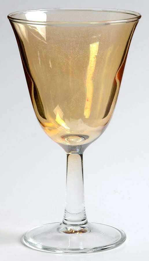 Tulipe Lustre Amber Wine by Cristal D'Arques - Durand-1