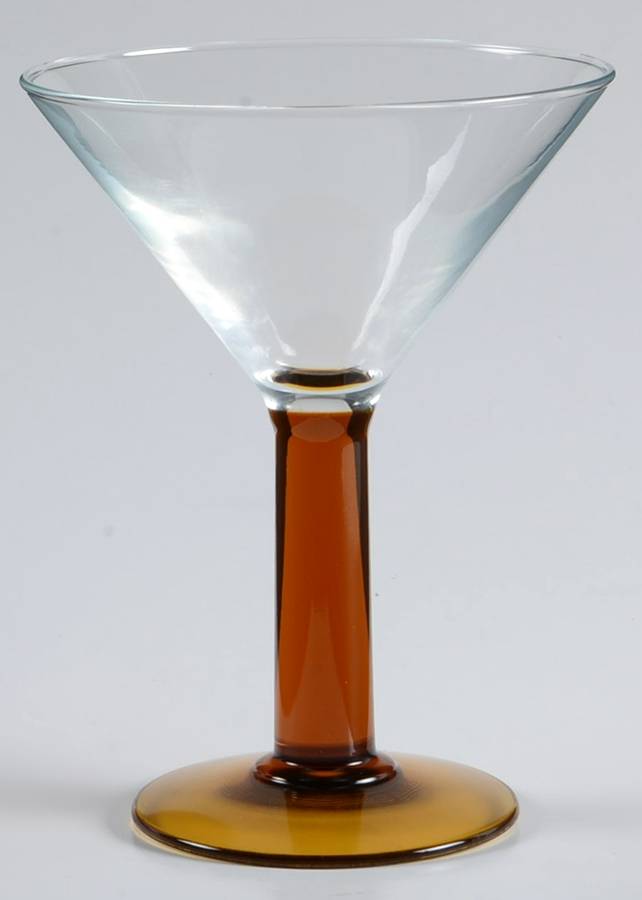 Nova Amber Martini Glass by Cristal D'Arques - Durand-1