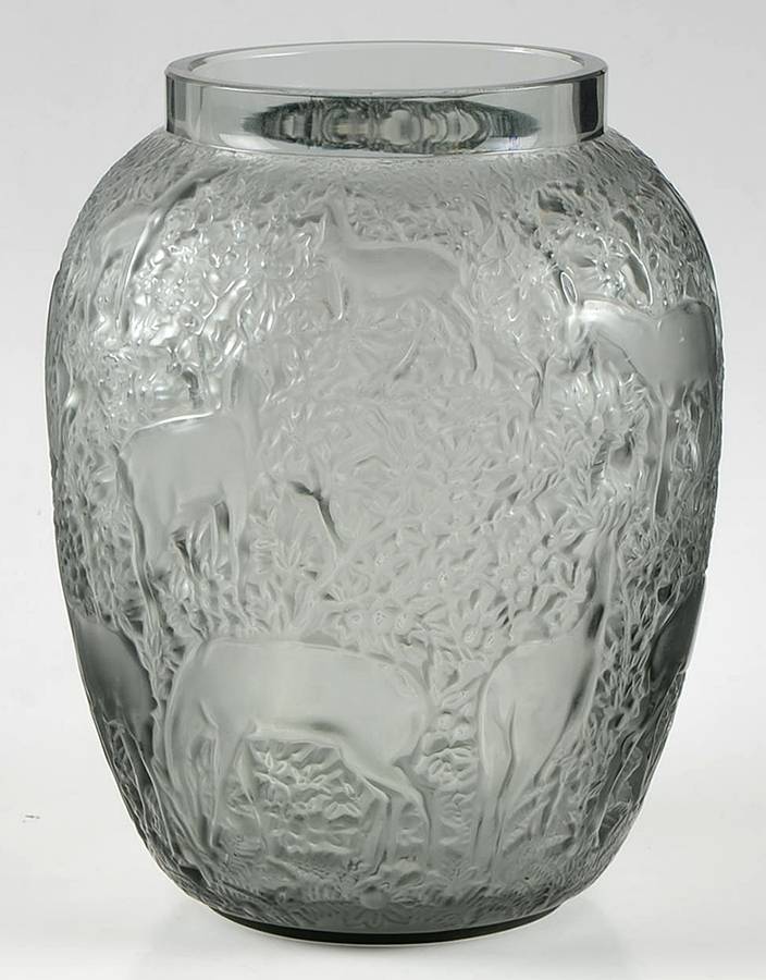 Biches 6" Flower Vase by Lalique-1