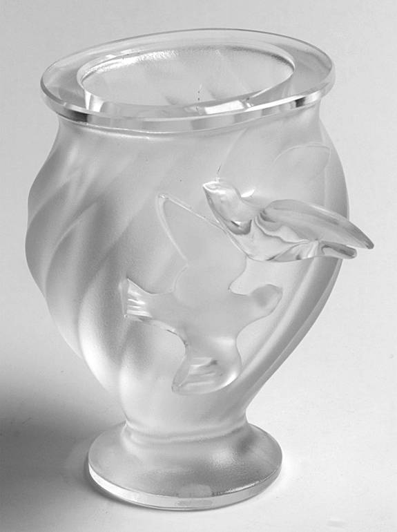 Rosine 5" Flower Vase by Lalique-1