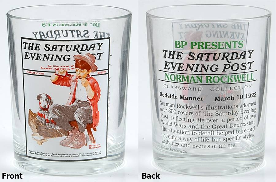 Saturday Evening Post (2) 13 Oz Flat Tumbler by Curtis Publishing Co-1