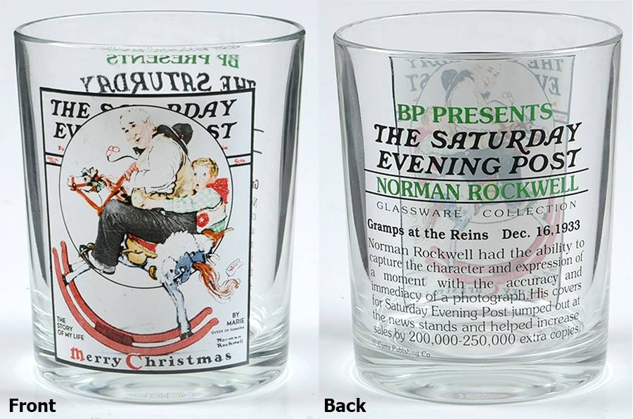 Saturday Evening Post (2) 13 Oz Flat Tumbler by Curtis Publishing Co-1