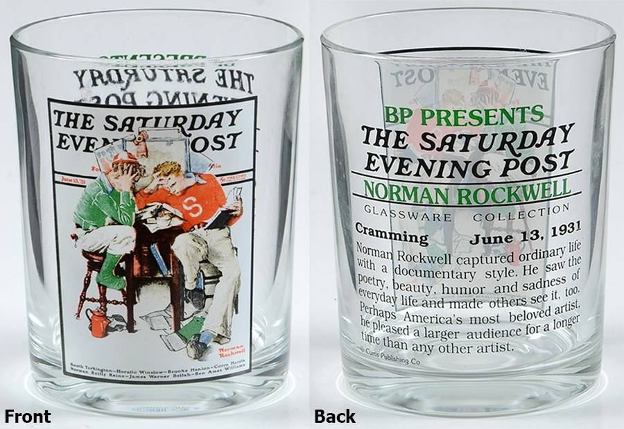 Saturday Evening Post (2) 13 Oz Flat Tumbler by Curtis Publishing Co-1