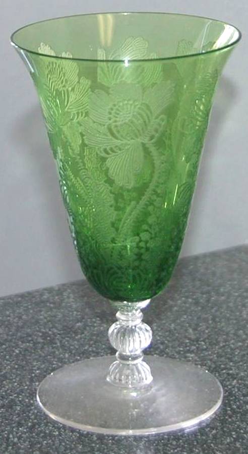 Gloria Green (Forest) (Stem 3035) Juice Glass by Cambridge-1