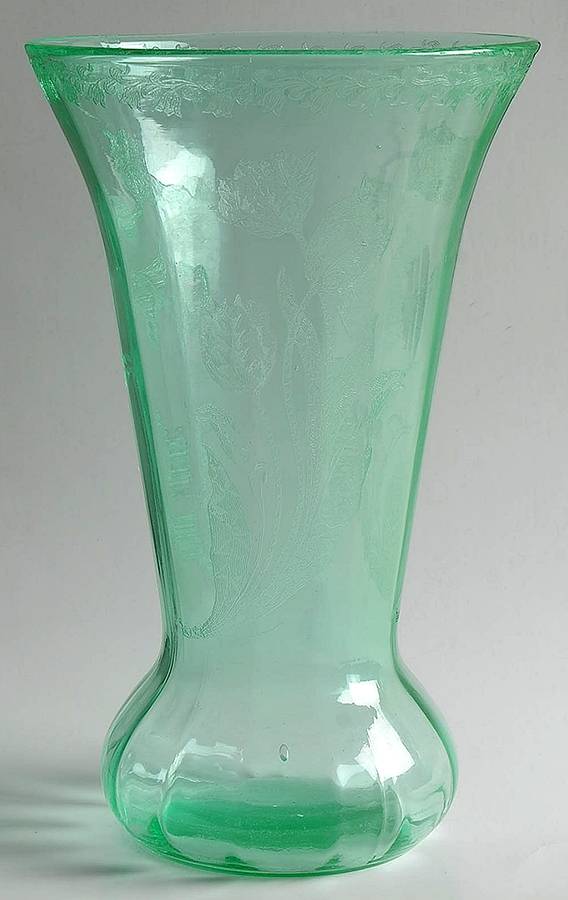 Tulip Green 11" Flower Vase by Cambridge-1