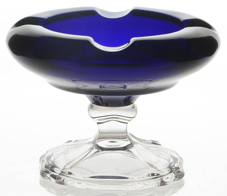 Royal Blue Round Ashtray by Cambridge-1