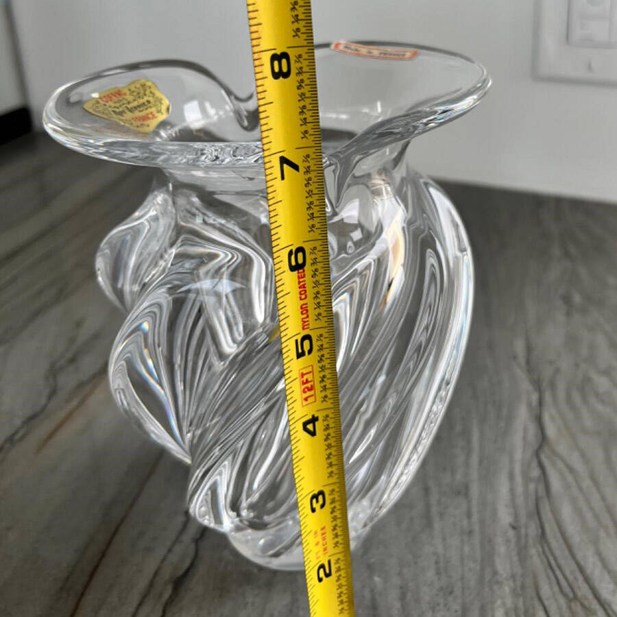 Giftware 7" Flower Vase by Cofrac Art Verrier-1