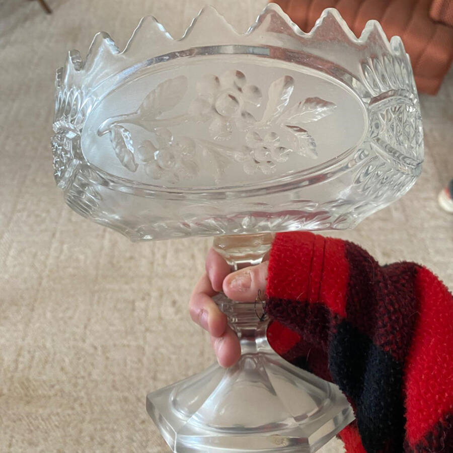 Flora Footed Bowl by Crystal d'Adriana-1